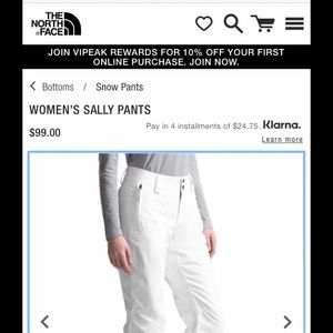 North face Snow pants brand new with tags
